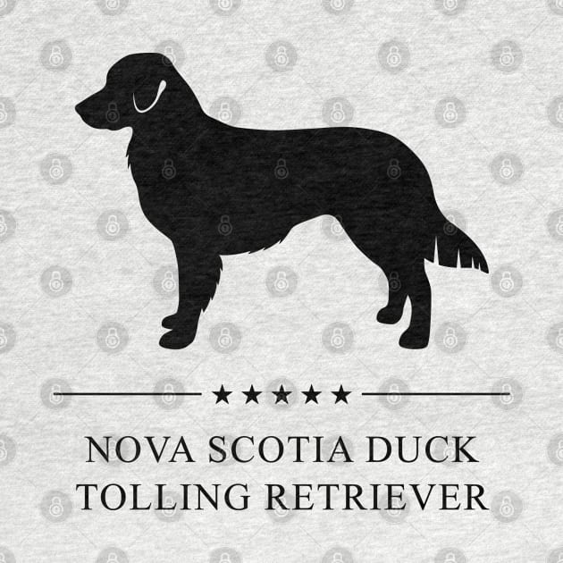 Nova Scotia Duck Tolling Retriever Black Silhouette by millersye